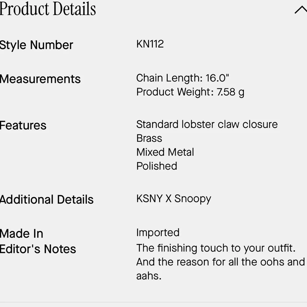 $129 Kate Spade Snoopy Charm Pendant